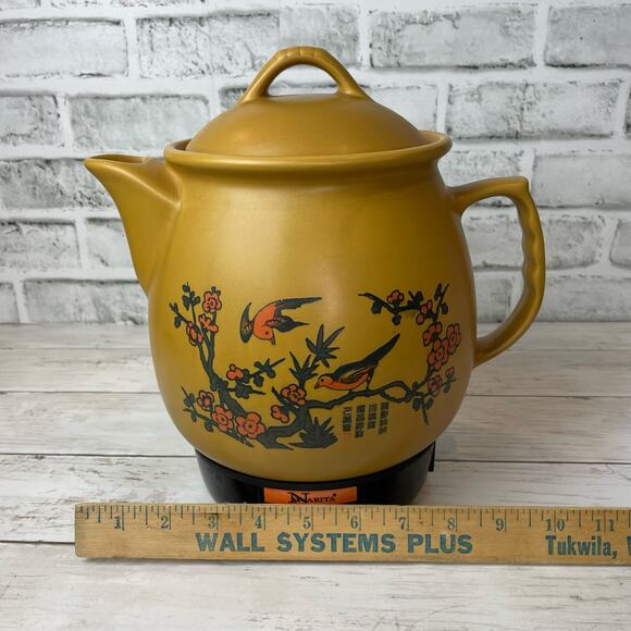 Narita Herbal Ceramic Medication Slow Cooker Nep-480 4L, 3.2 Qt, Golden Yellow - Picture 10 of 10
